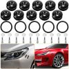 5Set Car Quick Release Bumper Fasteners Front Rear Bumper Holders Trunk Fender Hatch Lids Kit