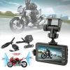 MT18B 3'' 140° HD Driving Recorder Car DVR Camcorder Dual Cam Action Camera Motorcycle Video Recorder Motorcycle Video Recorder built in 32GB