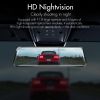 A26 2K Full HD 1080P Dash Cam 9.66 Inch IPS Display Night Vision Parking Monitor Car DVR Dashboard Camera W/ Rearview Camera built in 32GB