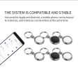 Bluetooth anti-loss device mobile phone key locator bidirectional finder Doodle chip intelligent products-BLACK