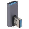 90 Degree USB to USB Adapter Right Angle USB 3.0 Male to USB Female for Laptop