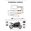 MT35 3 Inch 1080P Motorcycle Dash Cam Dual Front Rear Camera Bike Dashcam Recorder With G-Sensor Parking Mode Loop Recording GPS DV built in 32GB