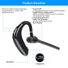 Wireless V5.0 Earpiece ENC Driving Earbuds 180° Rotatable Left Right Ear Fit Earphone For Business Driving Running