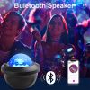 LED Star Galaxy Projector Starry Sky Night Light Built-in Bluetooth-Speaker For Home Bedroom Decoration Kids Valentine's Daygift