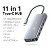 12 in 1 Triple Display USB C HUB Type C to 2 HDMI VGA Multi USB 3.0 Splitter PD100W Charging SD/TF Reader RJ5 Ethernet Adapter