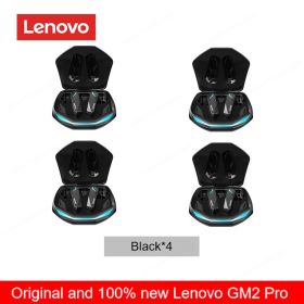 Original Lenovo GM2 Pro 5.3 Earphone Bluetooth Wireless Earbuds Low Latency Headphones HD Call Dual Mode Gaming Headset With Mic (Color: black 4)