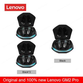 Original Lenovo GM2 Pro 5.3 Earphone Bluetooth Wireless Earbuds Low Latency Headphones HD Call Dual Mode Gaming Headset With Mic (Color: black 3)