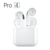 Pro 4 TWS Wireless Headphones Earphone Bluetooth-compatible 5.0 Waterproof Headset with Mic for iPhone Pro4 Earbuds