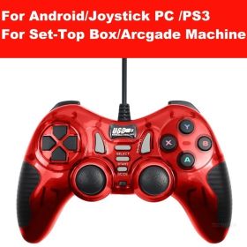 USB Wired Vibration Gamepad Joystick For PC Controller For Windows 7 / 8 / 10 Not for Xbox 360 Joypad with high quality (Color: 5 IN 1 RD)