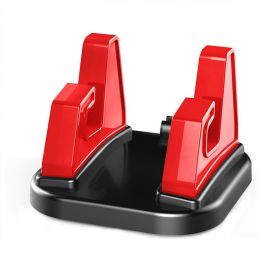 1pc Universal Car Phone Holder Stand; 360 Rotation Adhesive Silicone Car Bracket Car Mount For Cell Phones (Color: Red)