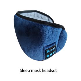 Sleep Mask; WirelessSleeping Headphones Music Earbud EyeMask For Side Sleepers Men; Women Girl Ultra Soft Thin Speakers Cool (Color: Blue)