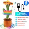 Bluetooth Dancing Cactus Repeat What You Said Usb Charging Voice Record Toy Speaker Talking Plushie Stuffed Toys for Kids Gift