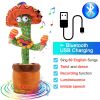 Bluetooth Dancing Cactus Repeat What You Said Usb Charging Voice Record Toy Speaker Talking Plushie Stuffed Toys for Kids Gift