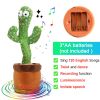 Bluetooth Dancing Cactus Repeat What You Said Usb Charging Voice Record Toy Speaker Talking Plushie Stuffed Toys for Kids Gift