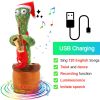 Bluetooth Dancing Cactus Repeat What You Said Usb Charging Voice Record Toy Speaker Talking Plushie Stuffed Toys for Kids Gift