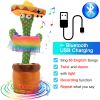 Dancing Cactus Toy Repeat What You Said 60/120 Songs Bluetooth Cactus Twisting The Body With Music Plant Kids Plush Stuffed Toys