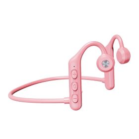 G25 Wireless Headset; Bluetooth 5; 0; Bone Conducting Audio Equipment; OpenEAR; Outdoor Sports; Stereo; Waterproof; Microphone (Color: Pink)