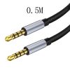 3.5mm male to male nylon braided audio cable AUX car phone computer car audio headphone connecting cable audio cable