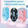 Mechanical wired mouse office games computer mouse LED RGB backlight ergonomics notebook computer games mouse