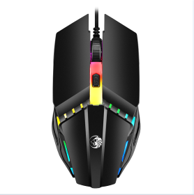 F11 New office mouse usb wired gaming mouse for computer Sport Flexible price office wired usb mouse (Color: Black)