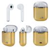 Clear Top Dual Chamber Wireless Bluetooth Earphones With Charging Box