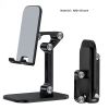 Three Sections Foldable Desk Mobile Phone Holder For iPhone iPad Tablet Flexible Table Desktop Adjustable Cell Smartphone Stand