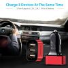 USB Car Charger 30W 5.5A 3 USB Port Cigarette Lighter Charger Adapter