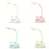 1pc Adjustable Table Lamp; Cartoon Cute Cat Night Light; USB Rechargeable LED Table Light; Child Eye Protection Warm White Desk Lamp