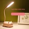 1pc Adjustable Table Lamp; Cartoon Cute Cat Night Light; USB Rechargeable LED Table Light; Child Eye Protection Warm White Desk Lamp