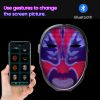 Programmable Luminous Mask LED Face Transforming Mask Led Masks with Bluetooth control for Costumes Cosplay Party Masquerade Toy