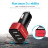 USB Car Charger 30W 5.5A 3 USB Port Cigarette Lighter Charger Adapter