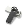 Lovely Bear Paw USB 2.0 Flash Drives 64GB Silver Memory Stick Creative Gift Metal Waterproof Pen Drive Black Pendrive