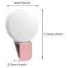 Selfie Ring Light; Portable Clip-on Selfie Fill Light; Battery Operated LED Fill Light For Mobile Phone