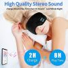 Sleep Mask; WirelessSleeping Headphones Music Earbud EyeMask For Side Sleepers Men; Women Girl Ultra Soft Thin Speakers Cool