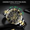 Fashion Mens Watches for Men Sports Waterproof Stainless Steel Quartz Wristwatch Man Business Watch Luminous Clock montre homme