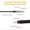 3.5mm male to male nylon braided audio cable AUX car phone computer car audio headphone connecting cable audio cable