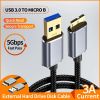 Inasmile USB C 3.0 Cable Type-C to USB 3.0 Micro B Cable Connector 5Gbps External Hard Drive Disk Cable for Hard Drive Compute