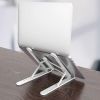 Modern Folding Adjustable Height; Plastic Computer Desk PC Laptop Stand