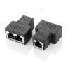 1pcs 2022 New RJ45 1 To 1/2 LAN Ethernet Network Cable Female Splitter Adapter Connector Splitter Extender Plug Network Tee Head