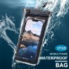 2pcs IPX8 Waterproof Phone Bag; Touchscreen Phone Pouch 7.6 Inch For Swim Sports Outdoor