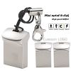 Super Mini Metal USB Flash Drives 64GB Creative Business Gifts Memory Stick Black Pen Drive Silver Storage Devices