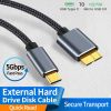 Inasmile USB C 3.0 Cable Type-C to USB 3.0 Micro B Cable Connector 5Gbps External Hard Drive Disk Cable for Hard Drive Compute