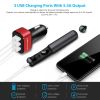 USB Car Charger 30W 5.5A 3 USB Port Cigarette Lighter Charger Adapter