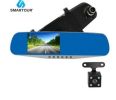 XH302 Smartour Car Dvr Recorder Camera Rearview Mirror Auto Dvr Dual Lens Video Dash Cam Registrator Camcorder 1080P Two Camera built in 32GB