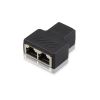 1pcs 2022 New RJ45 1 To 1/2 LAN Ethernet Network Cable Female Splitter Adapter Connector Splitter Extender Plug Network Tee Head