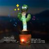 Dancing Cactus Toy Repeat What You Said 60/120 Songs Bluetooth Cactus Twisting The Body With Music Plant Kids Plush Stuffed Toys